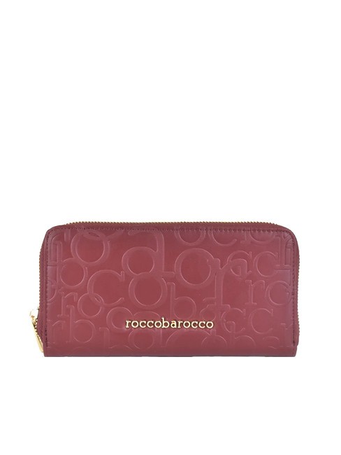 ROCCOBAROCCO BELLA Cartera grande con cremallera alrededor borgoña - Carteras Mujer