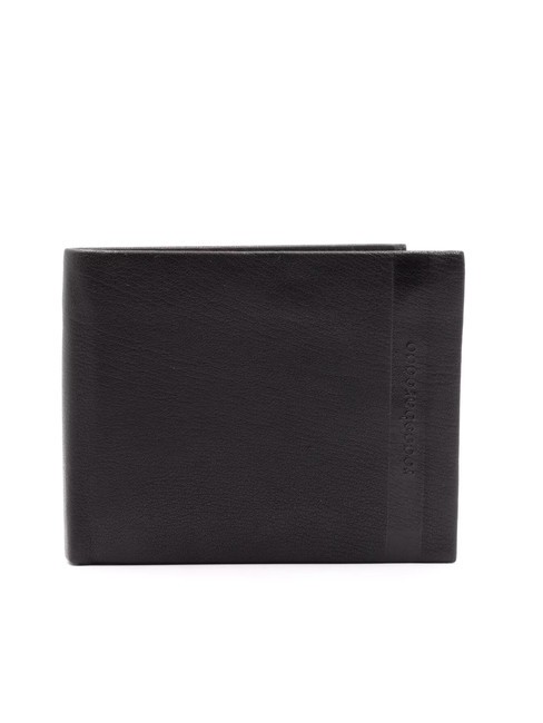 ROCCOBAROCCO STRIPE Monedero de piel negro - Carteras Hombre