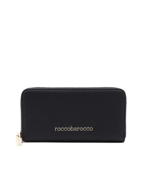 ROCCOBAROCCO ADELE Cartera grande con cremallera alrededor negro - Carteras Mujer