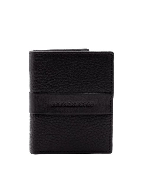 ROCCOBAROCCO JOHN Cartera vertical de piel negro - Carteras Hombre