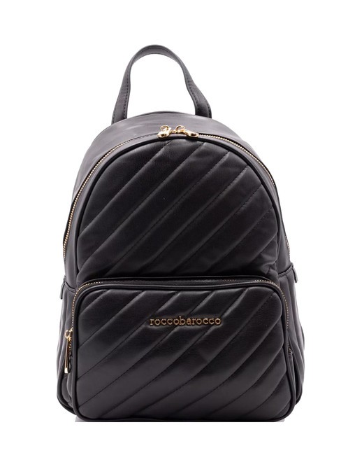 ROCCOBAROCCO GLAM Mochila acolchada con bolsillo negro - Bolsos Mujer