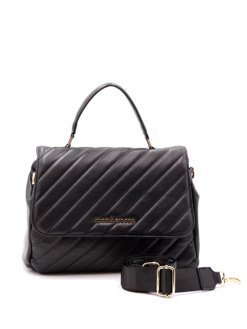 ROCCOBAROCCO GLAM Bolso satchel acolchado negro - Bolsos Mujer