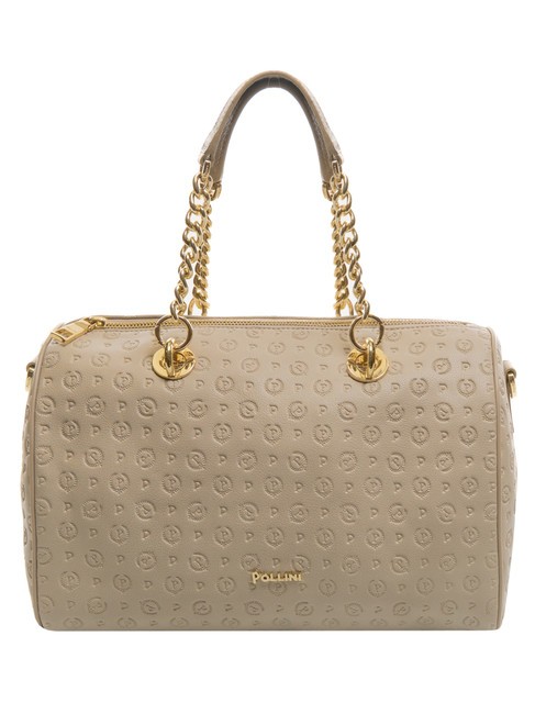 POLLINI Embossed Heritage Bolso bowling de mano, con bandolera ICE - Bolsos Mujer