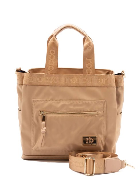 ROCCOBAROCCO GLORIA Bolso tote con bandolera beige - Bolsos Mujer