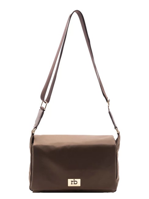 ROCCOBAROCCO GLORIA Bolso bandolera con solapa marron oscuro - Bolsos Mujer