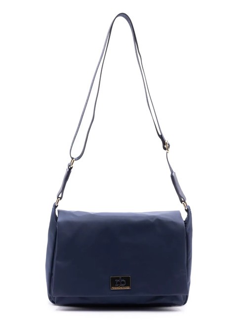 ROCCOBAROCCO GLORIA Bolso bandolera con solapa azul - Bolsos Mujer