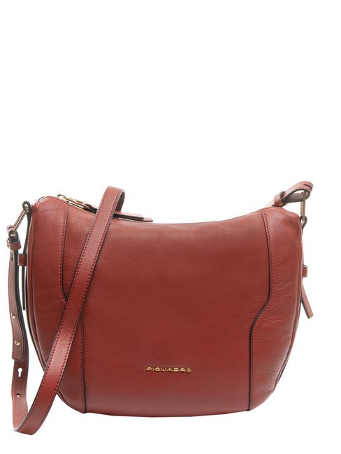 PIQUADRO W99  Bolso bandolera, en piel. ROJO - Bolsos Mujer