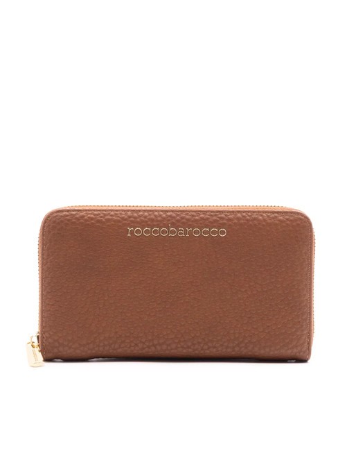 ROCCOBAROCCO ARIA Cartera grande con cremallera alrededor broncearse - Carteras Mujer