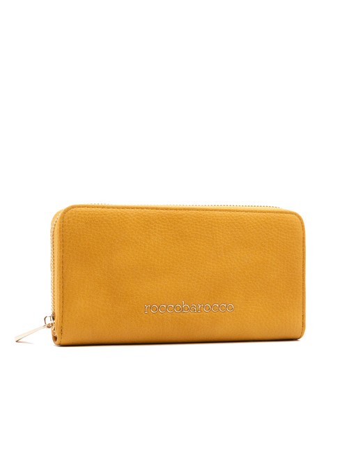 ROCCOBAROCCO ADELE Cartera grande con cremallera alrededor amarillo ocra - Carteras Mujer