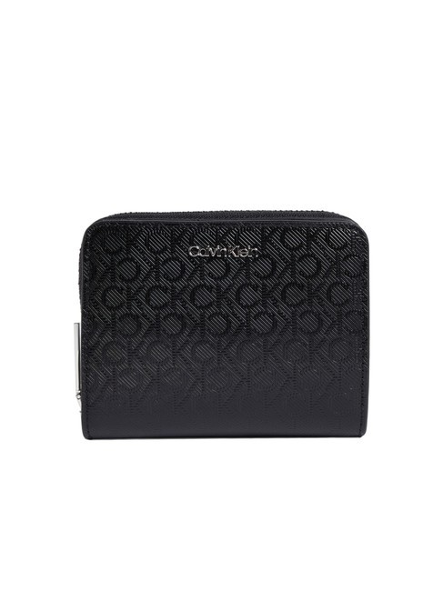 CALVIN KLEIN CK MUST Cartera mediana blackmono - Carteras Mujer