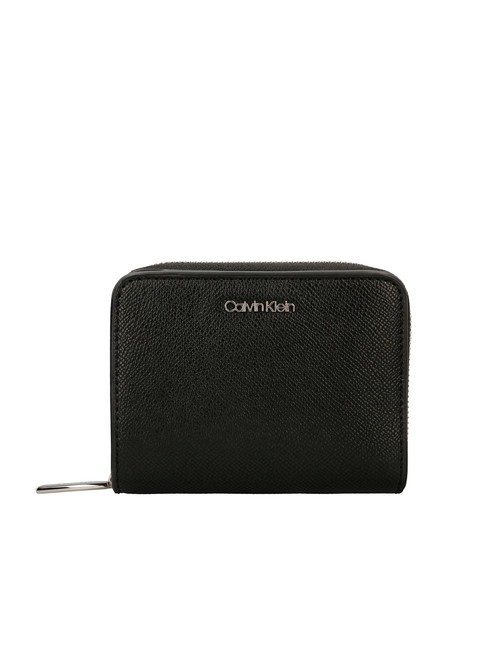 CALVIN KLEIN CK MUST Cartera mediana con cremallera pvh negro - Carteras Mujer