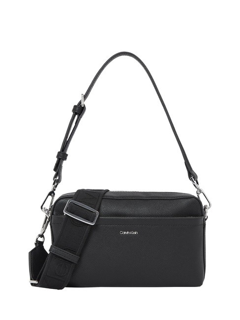 CALVIN KLEIN CK MUST Bolso bandolera con bandolera pvh negro - Bolsos Mujer