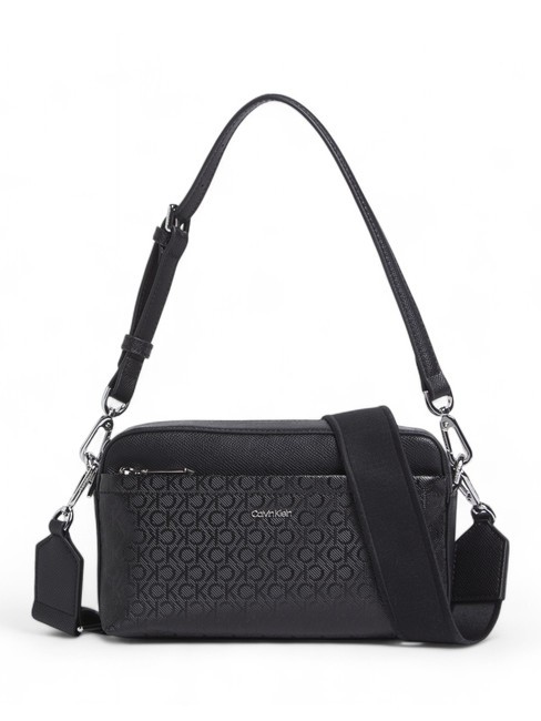 CALVIN KLEIN CK MUST Bolso bandolera con bandolera blackmono - Bolsos Mujer