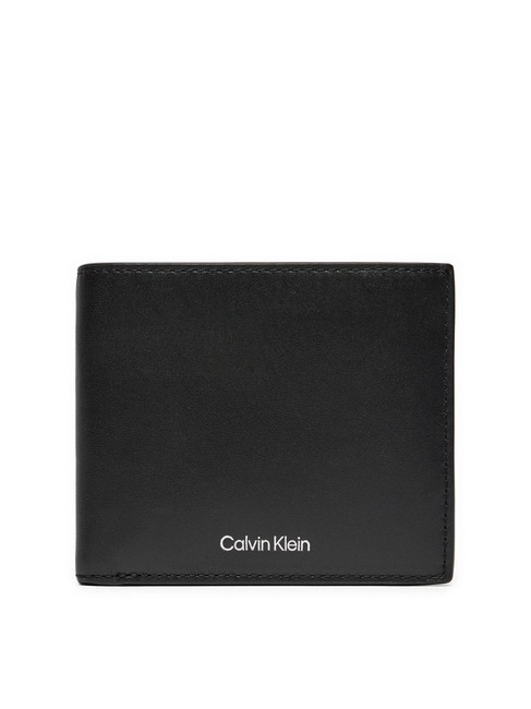 CALVIN KLEIN CK MUST Cartera de cuero, monedero pvh negro - Carteras Hombre