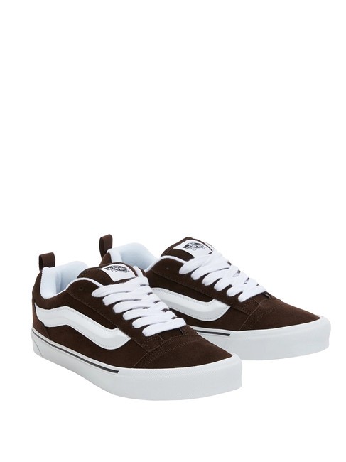 VANS KNU SKOOL Zapatillas de piel de ante marrón/blanco - Zapatos unisex