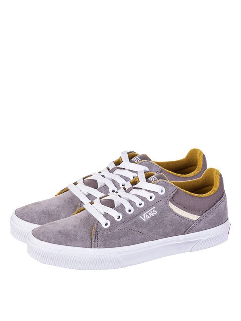 VANS SELDAN Zapatillas de piel de ante retro pop gris/crema brulée - Zapatos Mujer