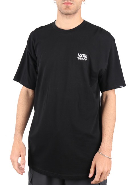 VANS LEFT CHEST LOGO Camiseta de algodón negro - camiseta