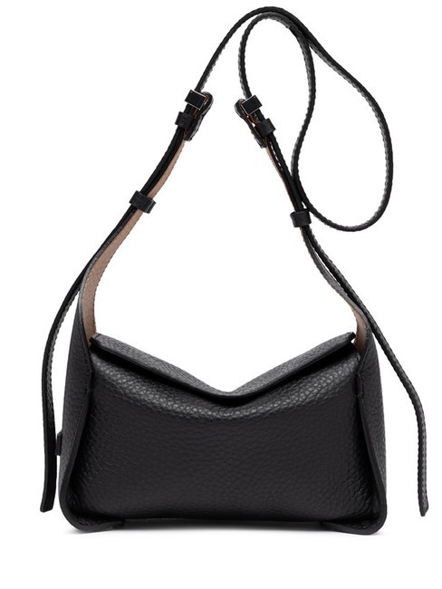 GIANNI CHIARINI PENELOPE Bolso bandolera de piel naturaleza negra - Bolsos Mujer