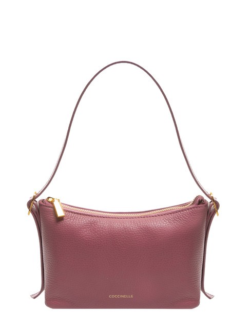 COCCINELLE CHERRY Bolso bandolera pequeño de piel rosa pulpa - Bolsos Mujer