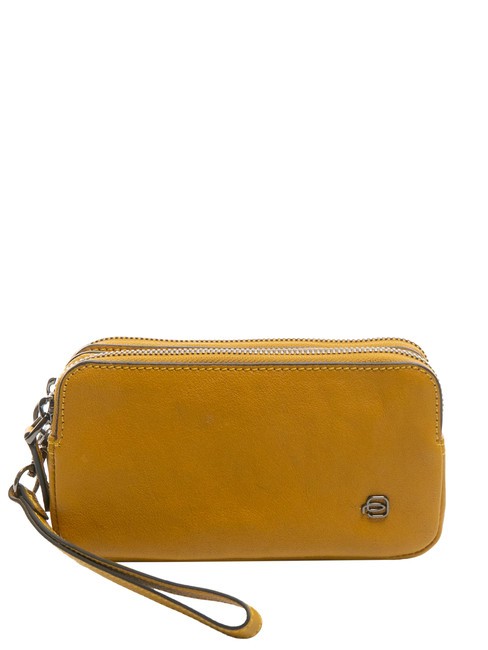 PIQUADRO BLACK SQUARE Bolso de mano de piel amarillo - Bolsos Mujer