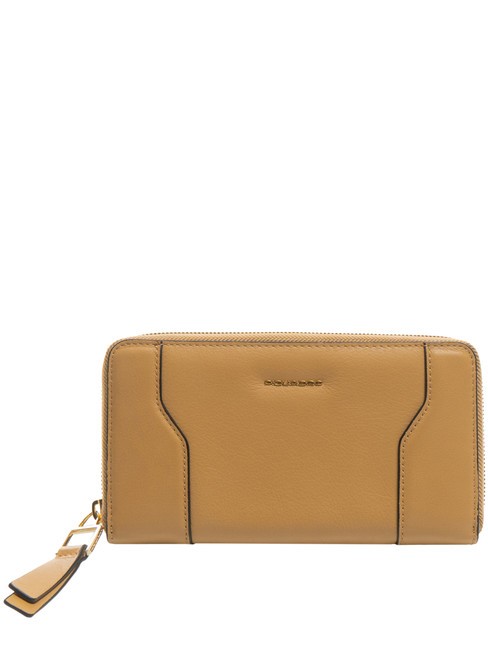 PIQUADRO W99 Cartera de cuero beige 5 - Carteras Mujer