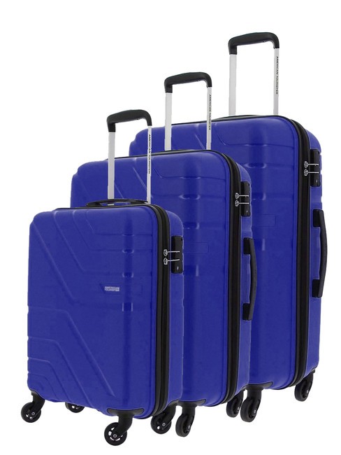 AMERICAN TOURISTER UPLAND Juego de 3 carros: cabina, mediano, grande AZUL - Set Trolley