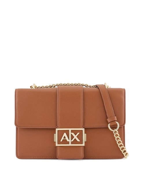 ARMANI EXCHANGE A|X BUCKLE Bolso bandolera mediano whisky - Bolsos Mujer