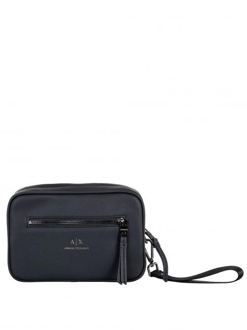 ARMANI EXCHANGE Beauty case con tasca frontale e polsierina  azul marino - Neceser