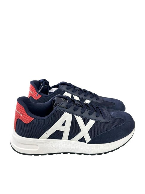 ARMANI EXCHANGE A|X LOGO Zapatillas azul marino+rojizo - Zapatos Hombre