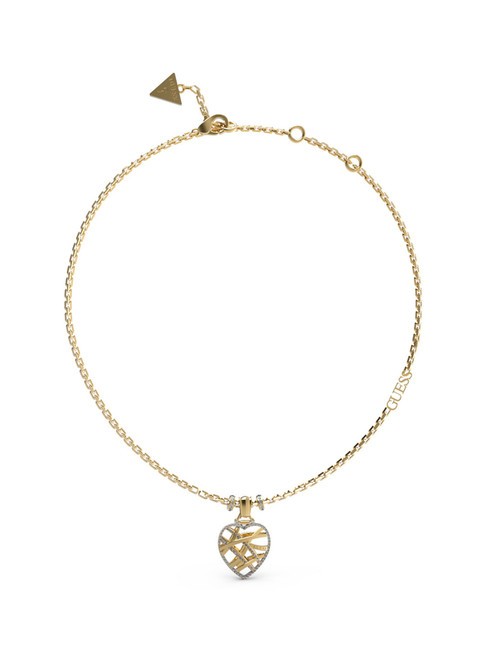 GUESS HEART CAGE Collar con colgante oro amarillo - Collares