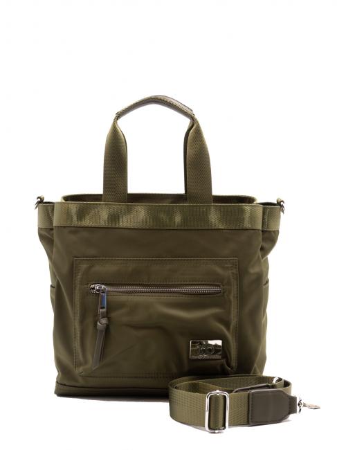 ROCCOBAROCCO GLORIA Bolso tote con bandolera verde militar - Bolsos Mujer