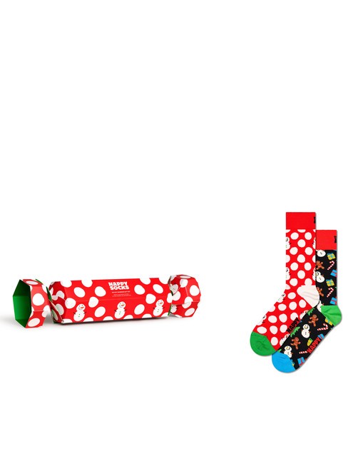 HAPPY SOCKS BIG DOT SNOWMAN Set de regalo de 2 pares de calcetines. multicolor - Calcetines de hombre