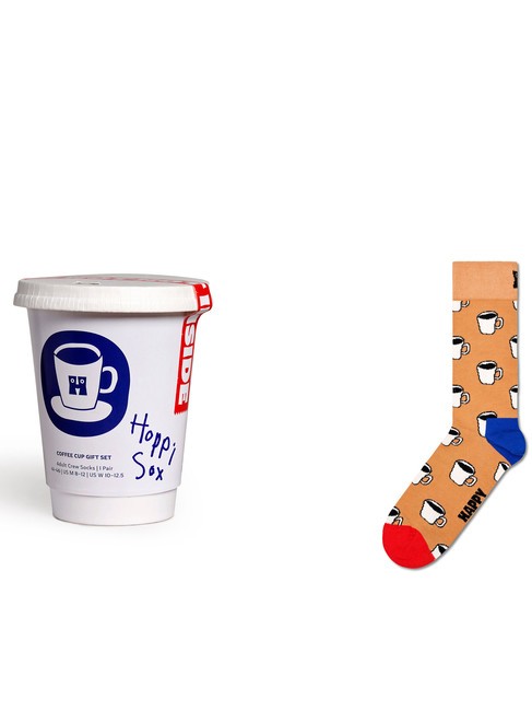 HAPPY SOCKS COFFEE CUP Calcetines caja regalo 1 par beige - Calcetines de mujer