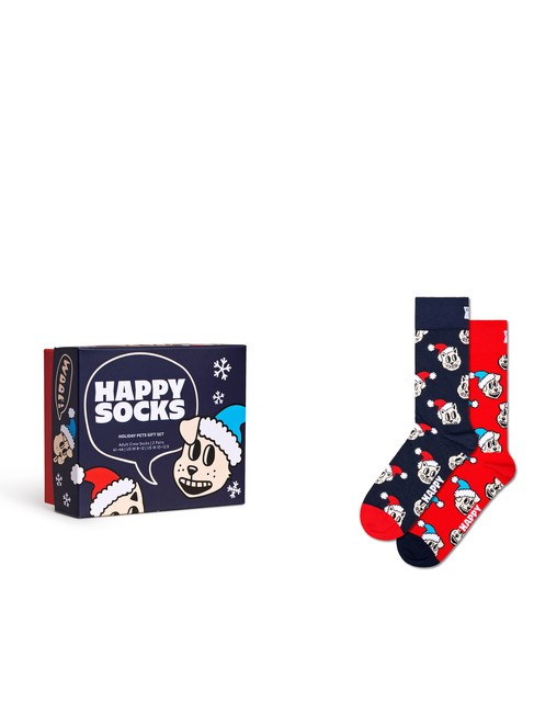 HAPPY SOCKS HOLIDAY CAT&DOG Set de regalo de 2 pares de calcetines. azul - Calcetines de mujer