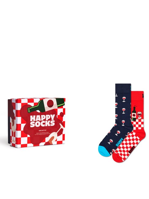 HAPPY SOCKS WINE Set de regalo de 2 pares de calcetines. azul - Calcetines unisex