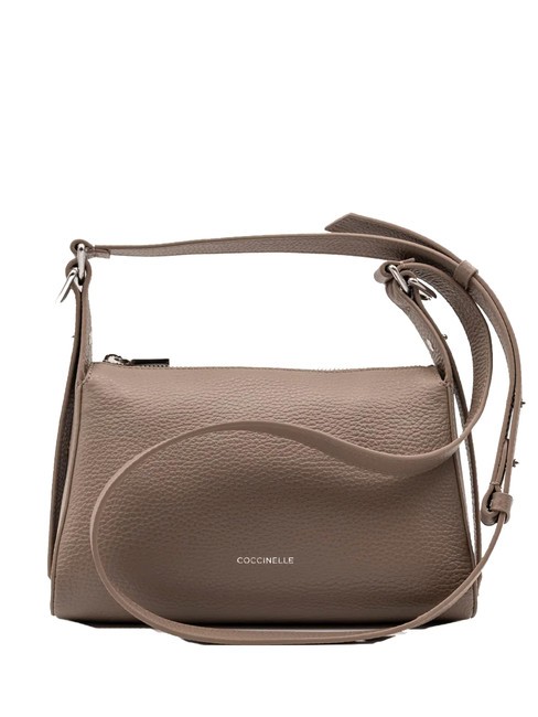 COCCINELLE BISHOP  Mini bolso bandolera, en piel. topo cálido - Bolsos Mujer