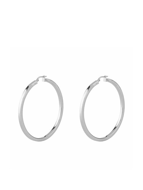 GUESS HOOPS I DID IT AGAIN Pendientes aros finos SILVER - Pendientes