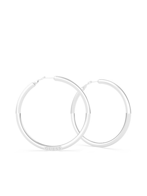 GUESS DREAM & LOVE Pendientes de aro grandes SILVER - Pendientes