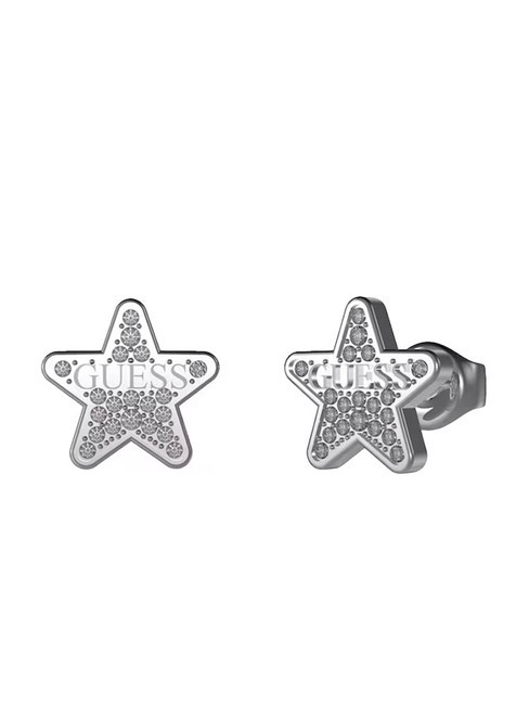 GUESS STUDS PARTY Pendientes estrella con cristales SILVER - Pendientes