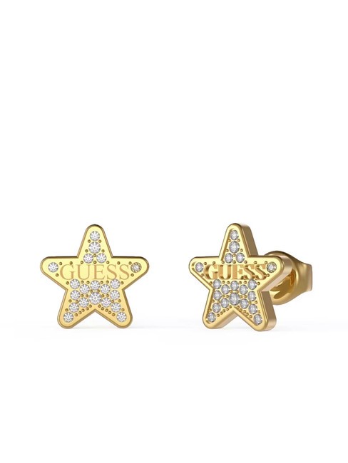 GUESS STUDS PARTY Pendientes estrella con cristales oro amarillo - Pendientes