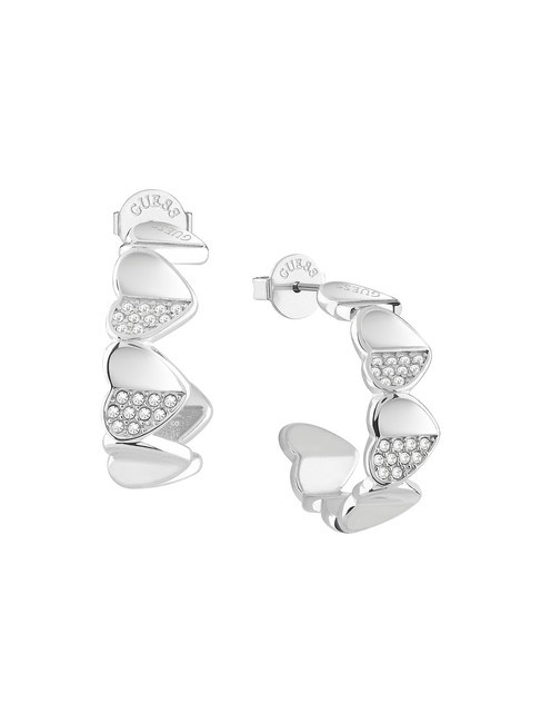 GUESS LOVELY GUESS Pendientes semicírculo corazón SILVER - Pendientes