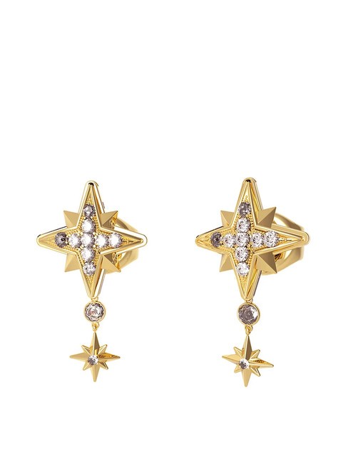 GUESS IN THE SKY Pendientes de estrella con colgantes oro amarillo - Pendientes