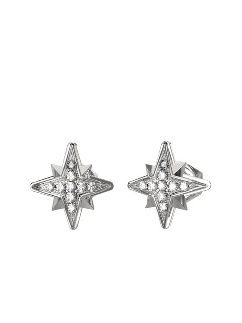 GUESS IN THE SKY Pendientes estrella con circonitas SILVER - Pendientes