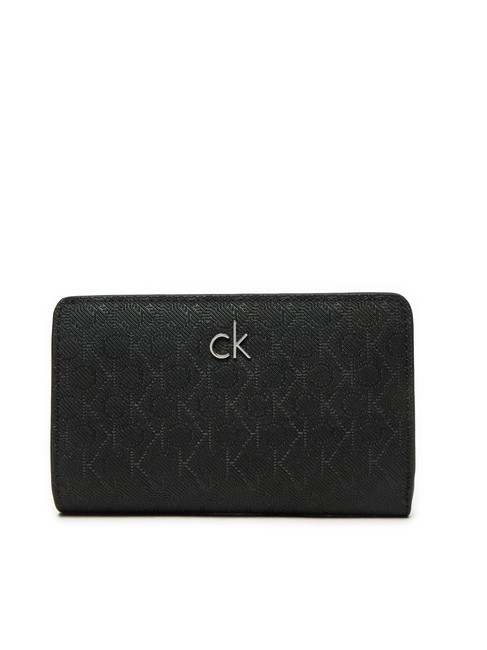 CALVIN KLEIN CK DAILY Cartera plegable mediana blackmono - Carteras Mujer