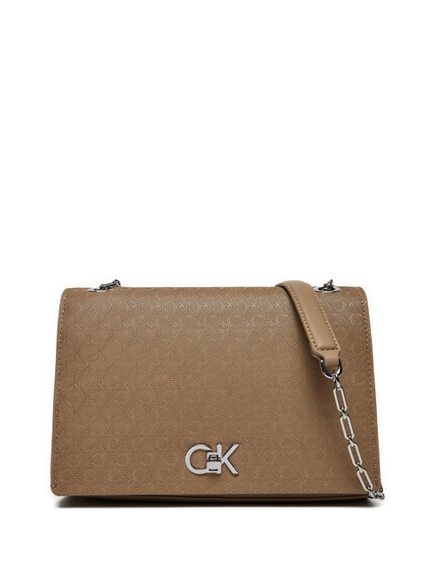 CALVIN KLEIN CK MEDIUM CONV Bolso bandolera con solapa ánfora mono pu - Bolsos Mujer