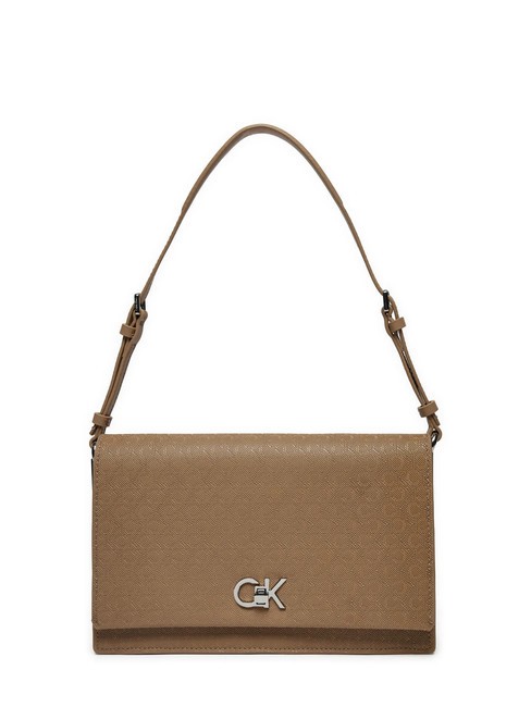 CALVIN KLEIN CK ELONGATED Bolso de hombro ánfora mono pu - Bolsos Mujer