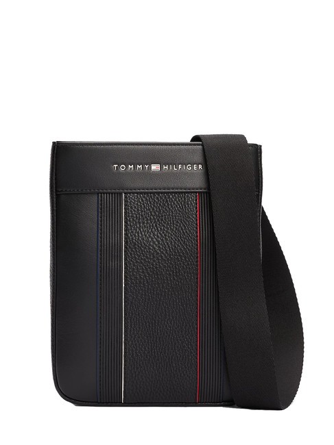 TOMMY HILFIGER TH FOUNDATION bolso plano negro - Bandoleras Hombre