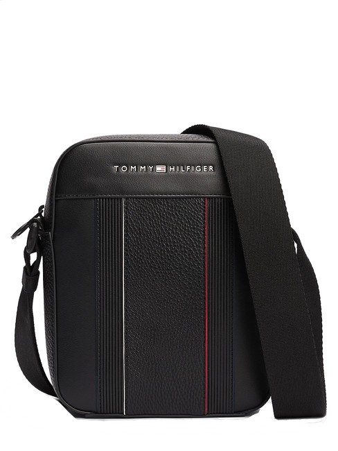 TOMMY HILFIGER TH FOUNDATION bolso de hombre negro - Bandoleras Hombre