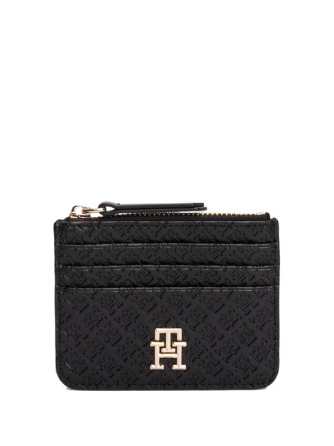 TOMMY HILFIGER TH ETERNITY Tarjetero con cremallera negro - Carteras Mujer