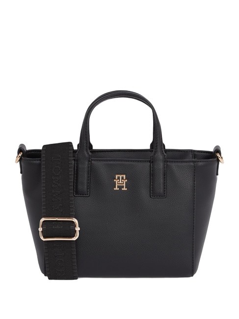 TOMMY HILFIGER TH SOFT LOGO Bolso de mano, con bandolera negro - Bolsos Mujer